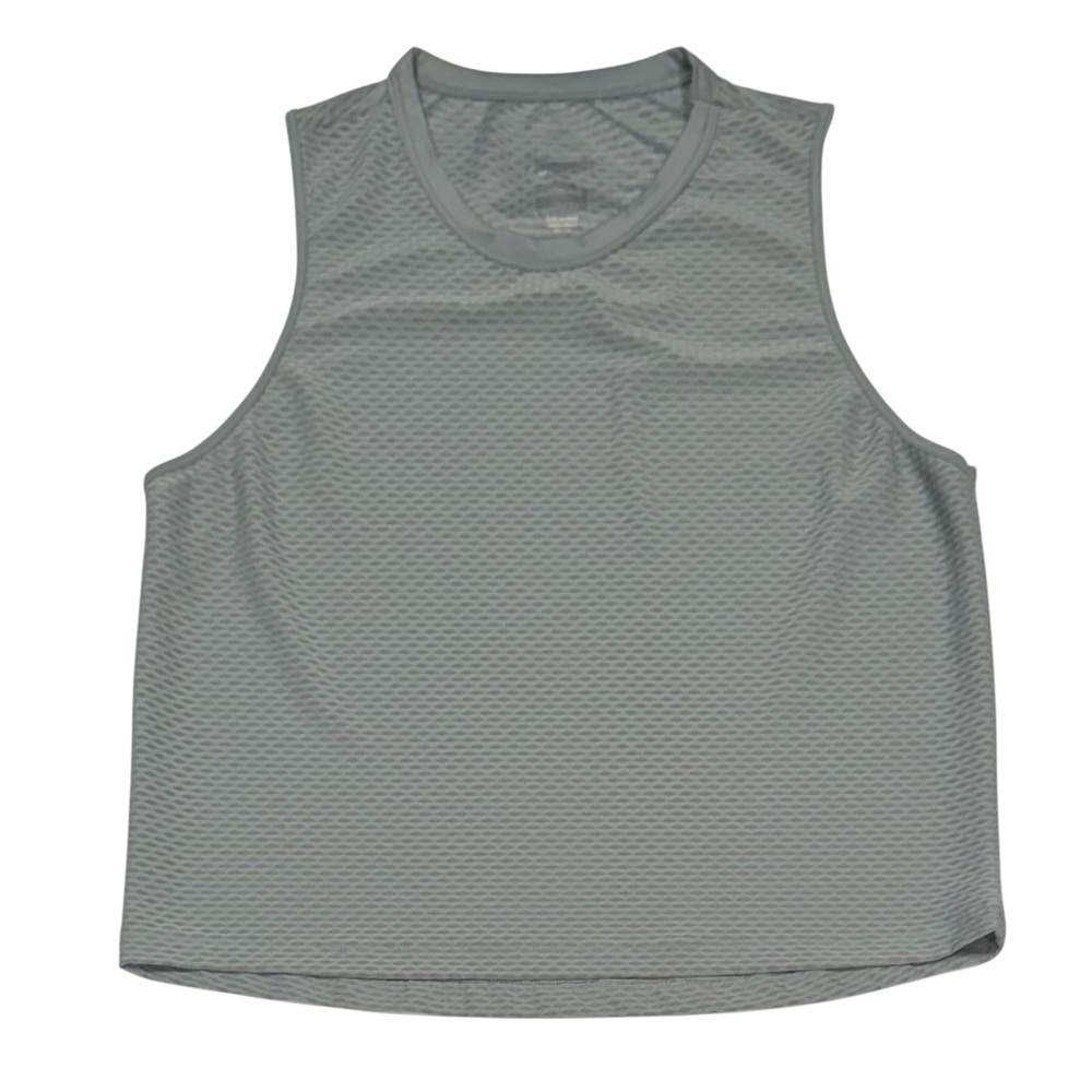 NWOT GOTTEX Textured Stretchy Active Sage Green Tank Top Large